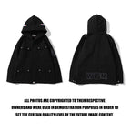 Bathing Ape Hoodie Spring Autumn Men's Solid Color Shark Head Coat Jacket