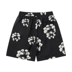 Denim Tears Shorts Yellow flower woven