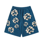 Denim Tears Shorts Yellow floral cotton