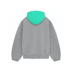SS24 Hoodie Dark Heather Oatmeal/Mint Leaf