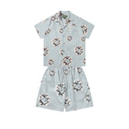 Denim Tears T-shirt & Shorts 2 Piece Set Button cardigan woven