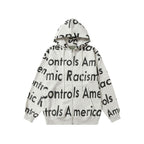 Denim Tears Hoodie Alphabet Cardigan Hooded Sweater