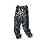 Bathing Ape Pant Shark Head Print Luminous Starry Sky Trousers Men's and Women's Casual Pants Sweatpants