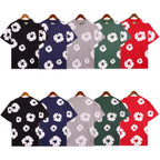 Denim Tears T-shirts Kapok Puff Print Short Sleeve T-shirt