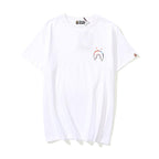 Bathing Ape T-Shirt Cartoon Round Neck Summer Printed Large Size Short Sleeve Casual