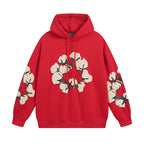 Denim Tears Hoodie Alphabet Foam Print Fleece Hoodie Sweater