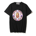 Bathing Ape T-Shirt Cartoon Anime Loose Summer Casual T-shirt