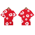 Denim Tears T-shirts Kapok Puff Print Short Sleeve T-shirt