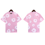 Denim Tears T-shirts Kapok Puff Print Short Sleeve T-shirt