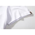 Bathing Ape T-Shirt Colorful Avatar Print Male and Female Couples Wear Youth Casual Top